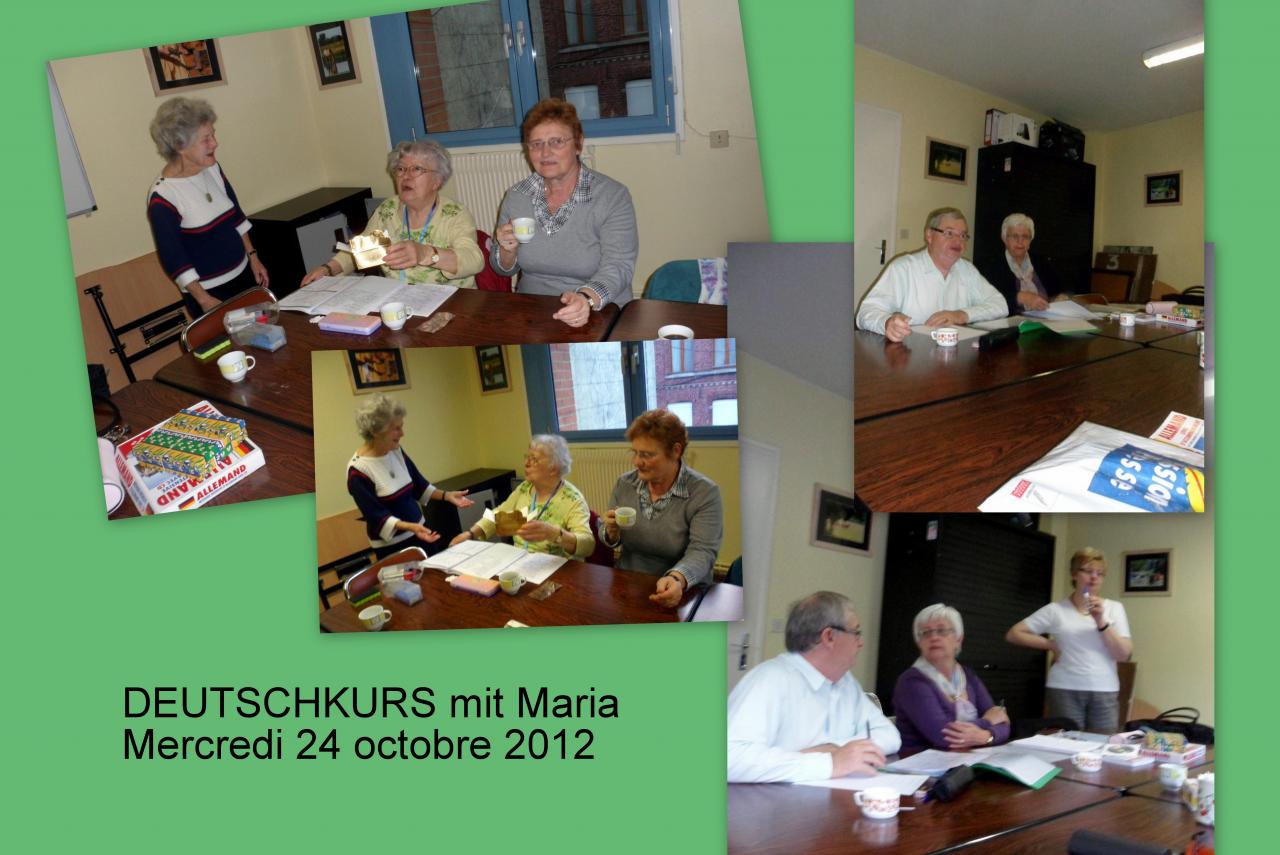 DEUTSCHKURS mit Maria mercredi 24-10-2012  ADH