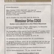 Faire-part M. Orféo COGO
