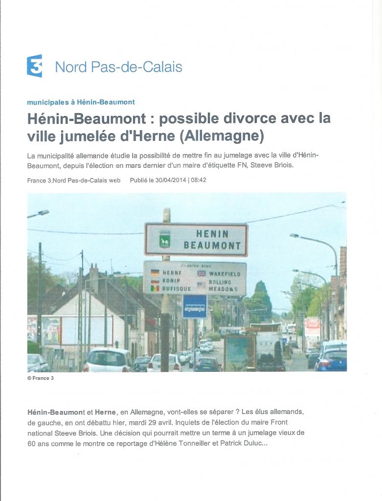 FR3 Nord Pas de Calais 29-04-2014 1