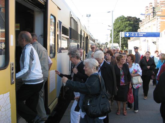 depart pour Lille en train