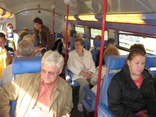 dans le train en direction de Lille