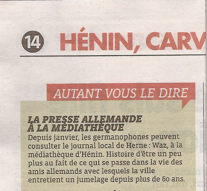 PRESSE allemande Nord-Eclair 26-04-15